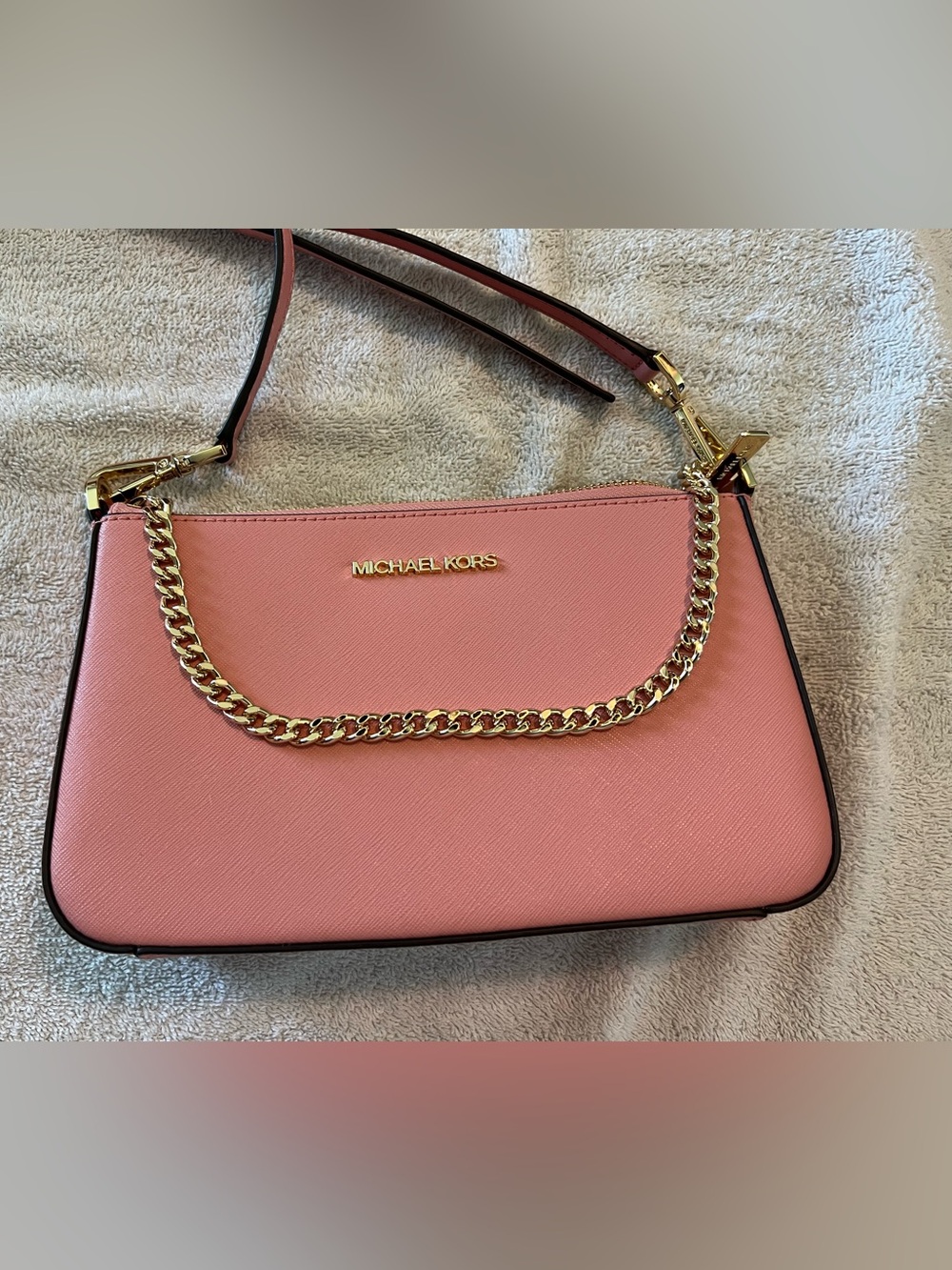 Michael Kors Bryant small pebbled leather convertible pochette